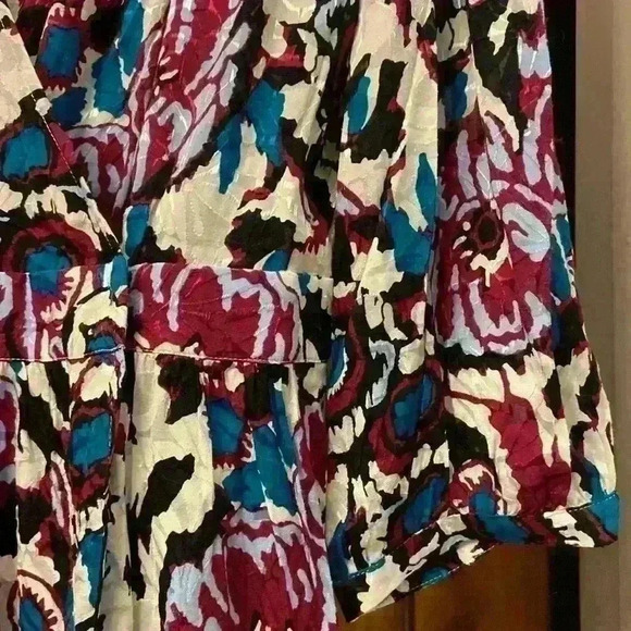 Ba&sh Giulia Wrap Minidress Multi Floral Design Size Medium New - Picture 4 of 9